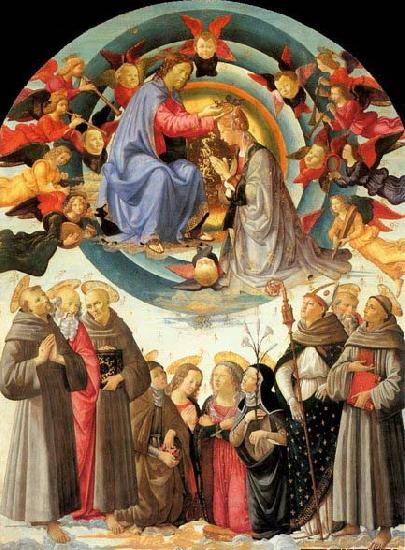 GHIRLANDAIO, Domenico Coronation of the Virgin Germany oil painting art